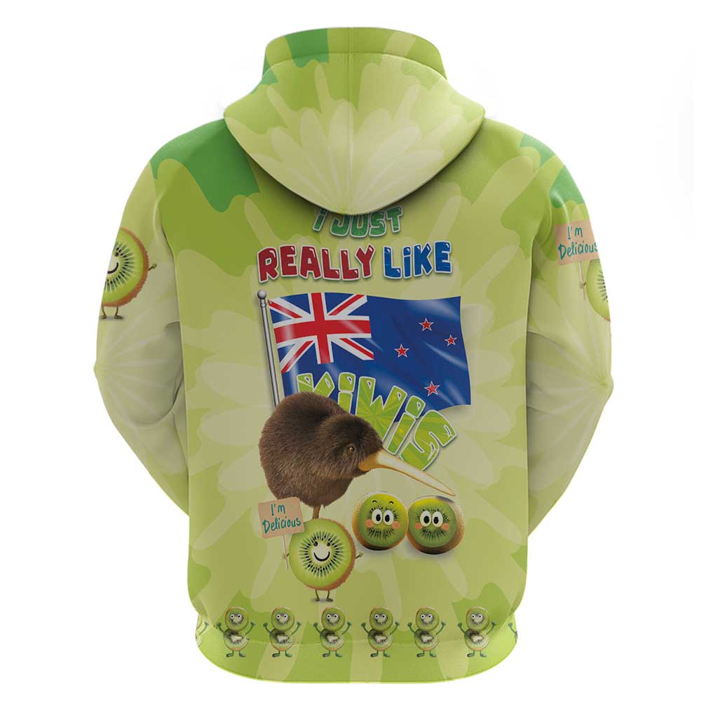 New Zealand Kiwi Zip Hoodie I Just Really Like Kiwis DT04 - Polynesian Pride