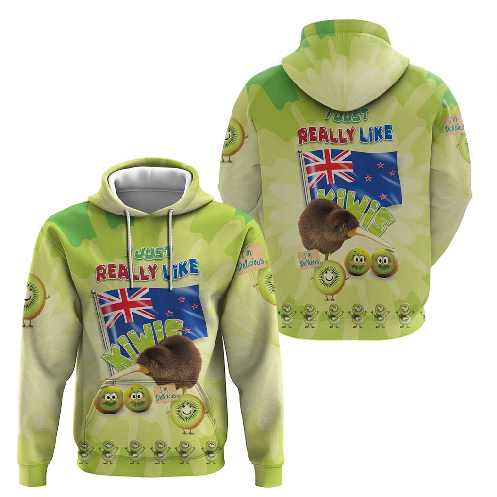 New Zealand Kiwi Zip Hoodie I Just Really Like Kiwis DT04 - Polynesian Pride