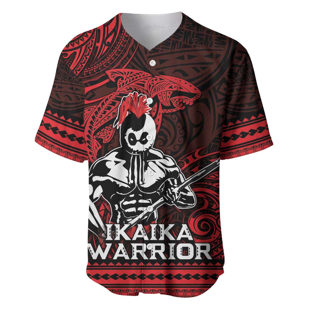 Hawaii Ikaika Warrior Baseball Jersey Hawaiian Tribal Tattoo