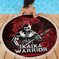 Hawaii Ikaika Warrior Beach Blanket Hawaiian Tribal Tattoo