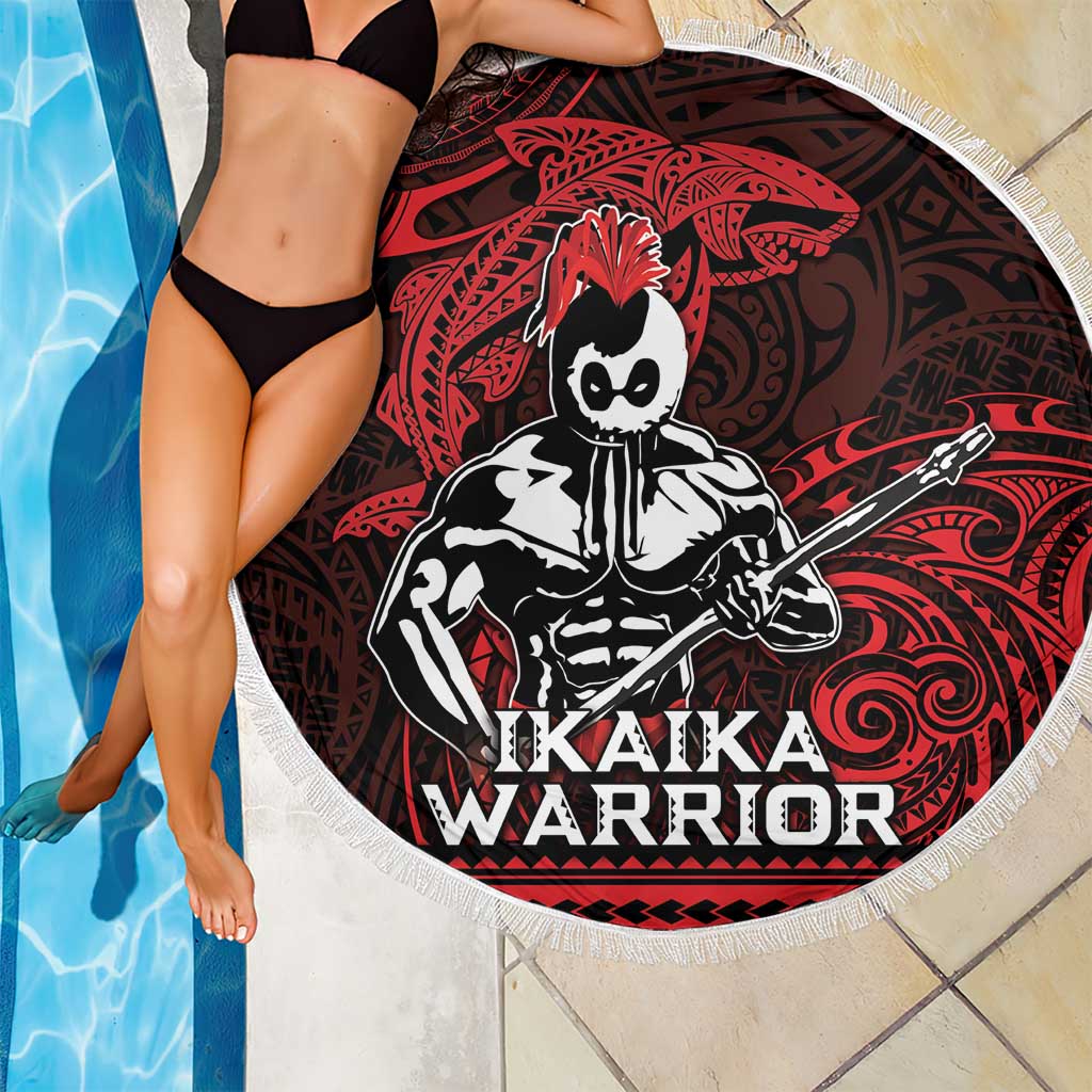 Hawaii Ikaika Warrior Beach Blanket Hawaiian Tribal Tattoo