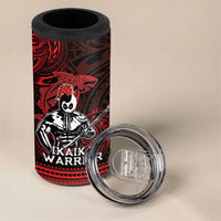 Hawaii Ikaika Warrior 4 in 1 Can Cooler Tumbler Hawaiian Tribal Tattoo