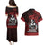 Hawaii Ikaika Warrior Couples Matching Puletasi and Hawaiian Shirt Hawaiian Tribal Tattoo