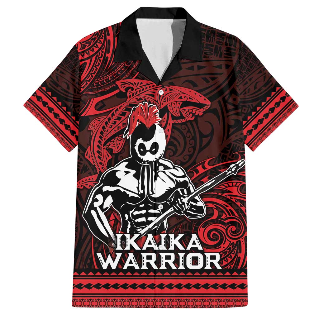 Hawaii Ikaika Warrior Family Matching Puletasi and Hawaiian Shirt Hawaiian Tribal Tattoo