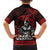Hawaii Ikaika Warrior Family Matching Summer Maxi Dress and Hawaiian Shirt Hawaiian Tribal Tattoo