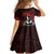 Hawaii Ikaika Warrior Family Matching Summer Maxi Dress and Hawaiian Shirt Hawaiian Tribal Tattoo