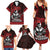 Hawaii Ikaika Warrior Family Matching Summer Maxi Dress and Hawaiian Shirt Hawaiian Tribal Tattoo