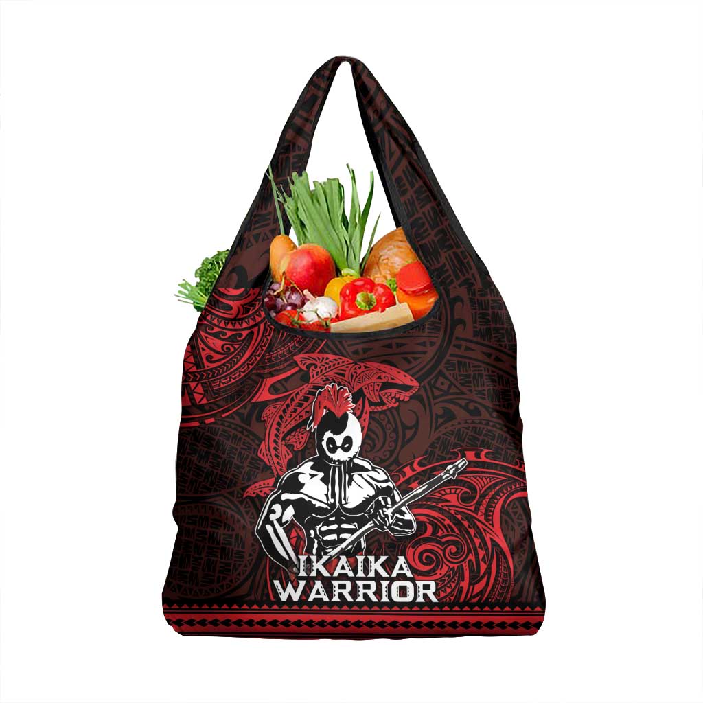 Hawaii Ikaika Warrior Grocery Bag Hawaiian Tribal Tattoo