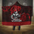 Hawaii Ikaika Warrior Hooded Blanket Hawaiian Tribal Tattoo
