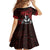 Hawaii Ikaika Warrior Kid Short Sleeve Dress Hawaiian Tribal Tattoo