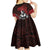 Hawaii Ikaika Warrior Kid Short Sleeve Dress Hawaiian Tribal Tattoo