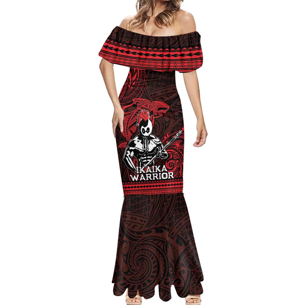 Hawaii Ikaika Warrior Mermaid Dress Hawaiian Tribal Tattoo