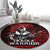 Hawaii Ikaika Warrior Round Carpet Hawaiian Tribal Tattoo