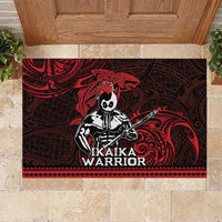 Hawaii Ikaika Warrior Rubber Doormat Hawaiian Tribal Tattoo