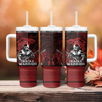 Hawaii Ikaika Warrior Tumbler With Handle Hawaiian Tribal Tattoo