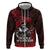 Hawaii Ikaika Warrior Zip Hoodie Hawaiian Tribal Tattoo