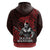 Hawaii Ikaika Warrior Zip Hoodie Hawaiian Tribal Tattoo