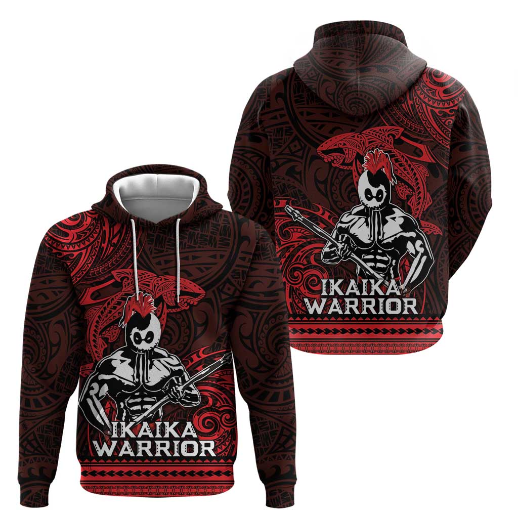 Hawaii Ikaika Warrior Zip Hoodie Hawaiian Tribal Tattoo