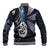 New Zealand Aotearoa Baseball Jacket Maori Hei Manaia Purple Paua Shell