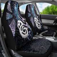 New Zealand Aotearoa Car Seat Cover Maori Hei Manaia Purple Paua Shell