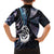 New Zealand Aotearoa Family Matching Off The Shoulder Long Sleeve Dress and Hawaiian Shirt Maori Hei Manaia Purple Paua Shell