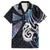 New Zealand Aotearoa Family Matching Off The Shoulder Long Sleeve Dress and Hawaiian Shirt Maori Hei Manaia Purple Paua Shell