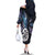 New Zealand Aotearoa Family Matching Off The Shoulder Long Sleeve Dress and Hawaiian Shirt Maori Hei Manaia Purple Paua Shell