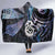 New Zealand Aotearoa Hooded Blanket Maori Hei Manaia Purple Paua Shell
