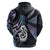 New Zealand Aotearoa Hoodie Maori Hei Manaia Purple Paua Shell