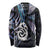 New Zealand Aotearoa Long Sleeve Shirt Maori Hei Manaia Purple Paua Shell