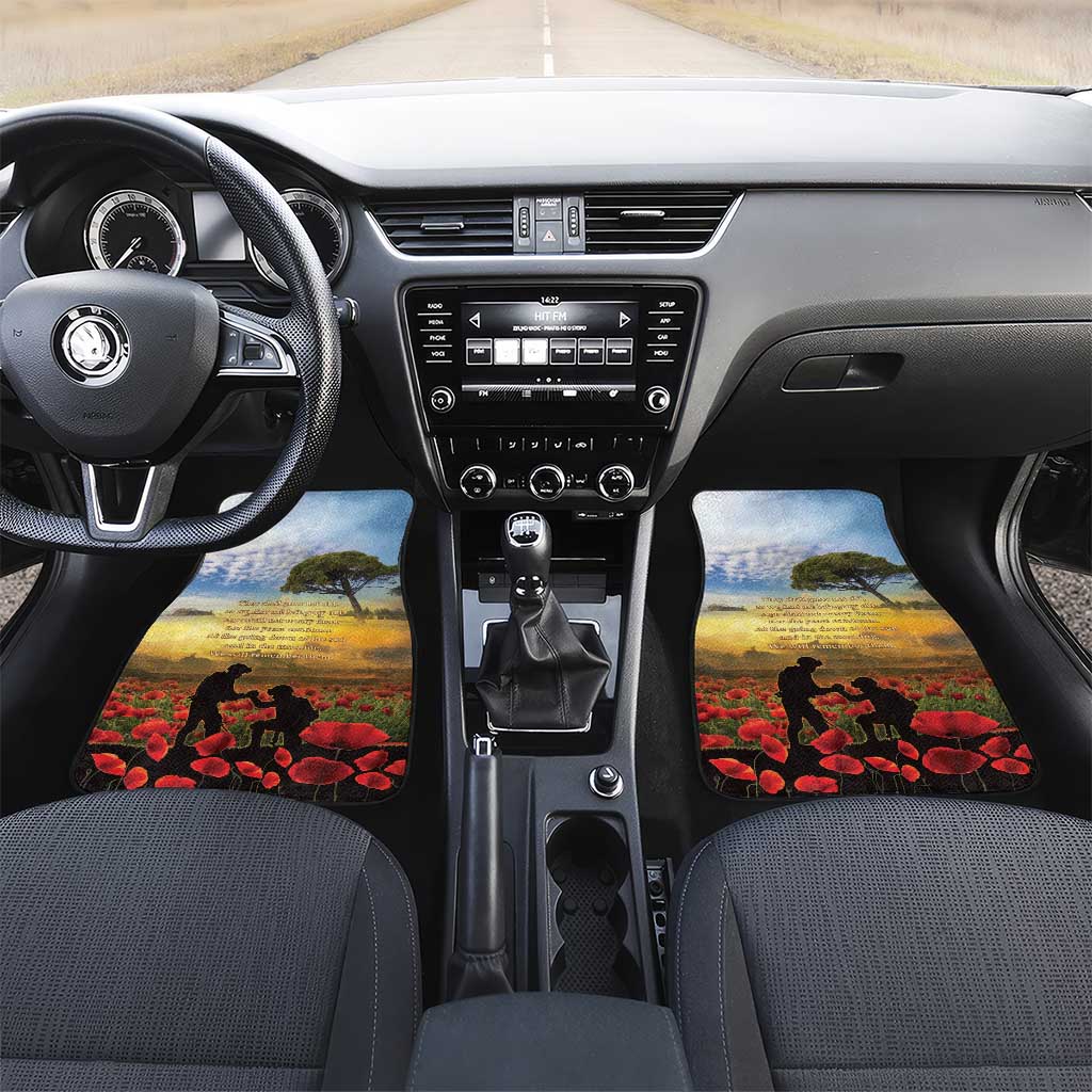 New Zealand ANZAC Day Car Mats The Ode Remembrance And Poppy