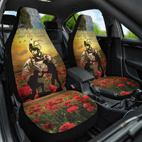 New Zealand ANZAC Day Car Seat Cover The Ode Remembrance And Poppy