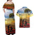New Zealand ANZAC Day Couples Matching Off Shoulder Maxi Dress and Hawaiian Shirt The Ode Remembrance And Poppy