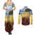 New Zealand ANZAC Day Couples Matching Summer Maxi Dress and Long Sleeve Button Shirt The Ode Remembrance And Poppy