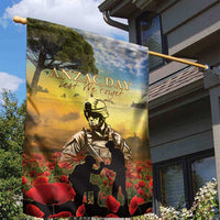 New Zealand ANZAC Day Garden Flag The Ode Remembrance And Poppy