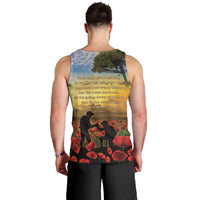 New Zealand ANZAC Day Men Tank Top The Ode Remembrance And Poppy