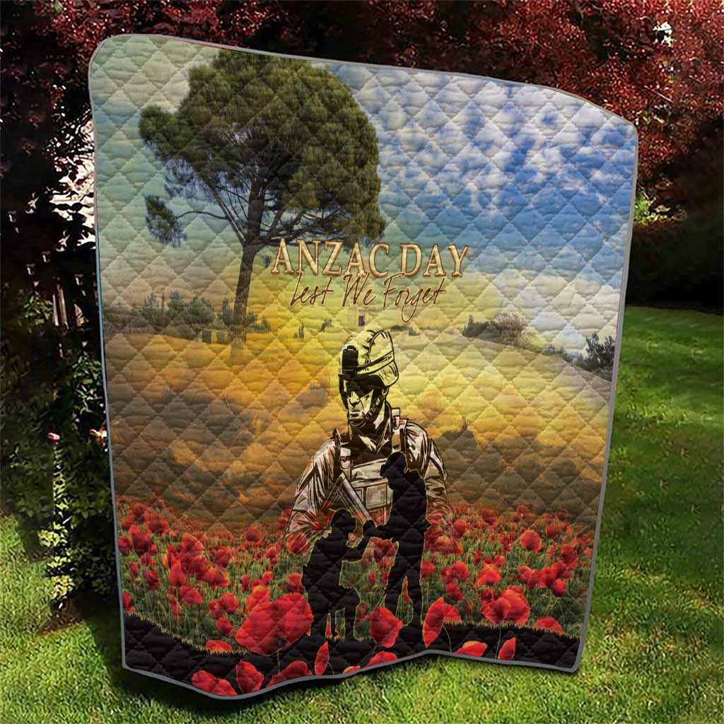 New Zealand ANZAC Day Quilt The Ode Remembrance And Poppy