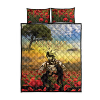 New Zealand ANZAC Day Quilt Bed Set The Ode Remembrance And Poppy