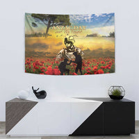 New Zealand ANZAC Day Tapestry The Ode Remembrance And Poppy