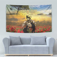 New Zealand ANZAC Day Tapestry The Ode Remembrance And Poppy