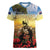 New Zealand ANZAC Day Women V-Neck T-Shirt The Ode Remembrance And Poppy