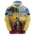 New Zealand ANZAC Day Zip Hoodie The Ode Remembrance And Poppy