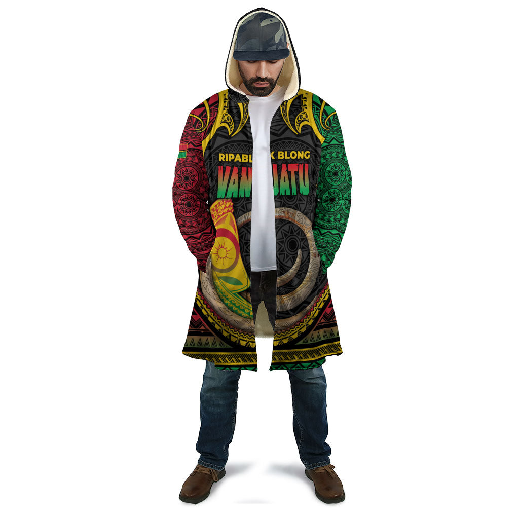 Vanuatu Language Week Cloak Boar Tusk Warrior Tribal Floral Pattern