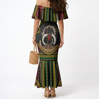 Vanuatu Language Week Mermaid Dress Boar Tusk Warrior Tribal Floral Pattern