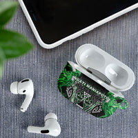 Aotearoa Ngati Maniapoto AirPods Case Maori Tribal Green Paua Shell Pattern