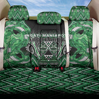 Aotearoa Ngati Maniapoto Back Car Seat Cover Maori Tribal Green Paua Shell Pattern