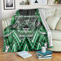Aotearoa Ngati Maniapoto Blanket Maori Tribal Green Paua Shell Pattern