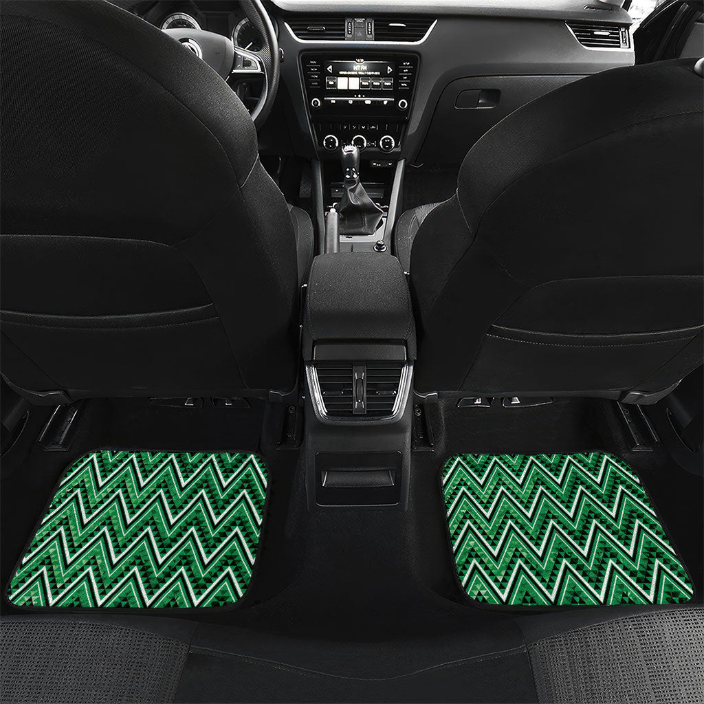 Aotearoa Ngati Maniapoto Car Mats Maori Tribal Green Paua Shell Pattern