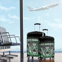 Aotearoa Ngati Maniapoto Luggage Cover Maori Tribal Green Paua Shell Pattern
