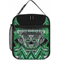 Aotearoa Ngati Maniapoto Lunch Bag Maori Tribal Green Paua Shell Pattern